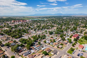 Aerial view of Pueblo, Colorado