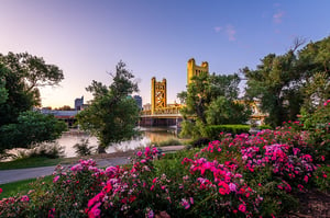 View of West Sacramento, California