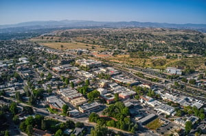 Aerial view of Santa Clarita, California