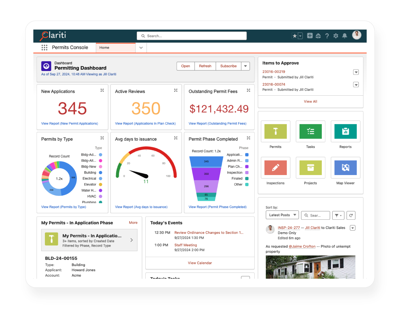 Clariti Enterprise Dashboard